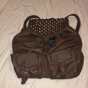 Vinyl Studded Backpack